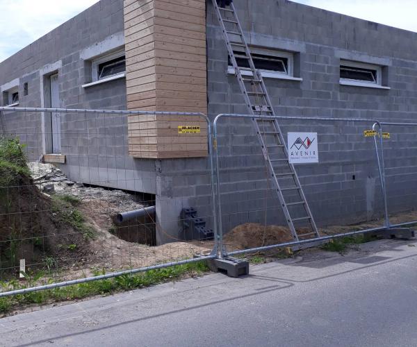 Salle des fêtes de Brouay en travaux