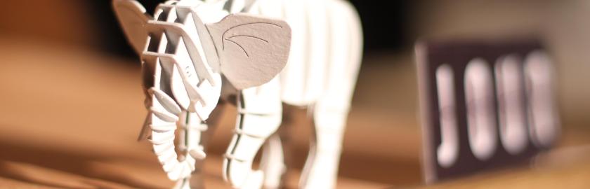 un éléphant de papier