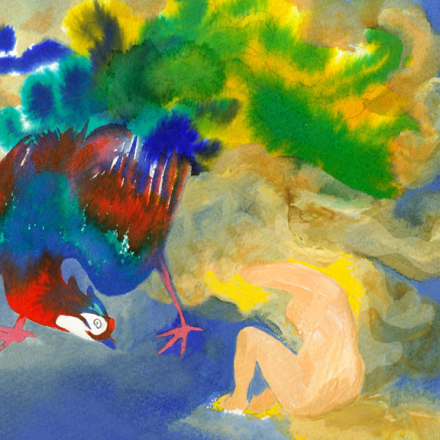 dessin d'un oiseau imaginaire