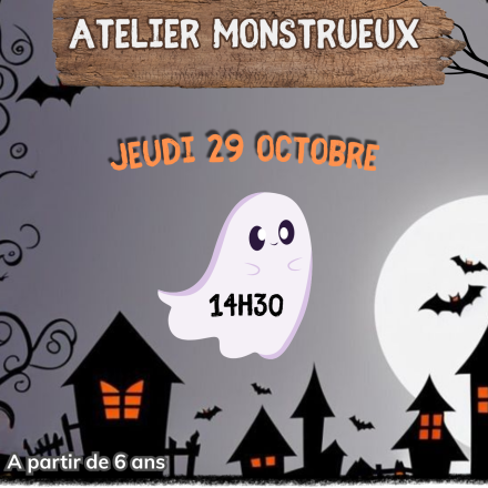 affiche avec un fantome et une ville hantée